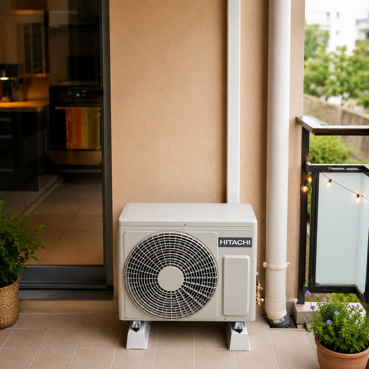 Installation de pompe à chaleur air eau ou air air